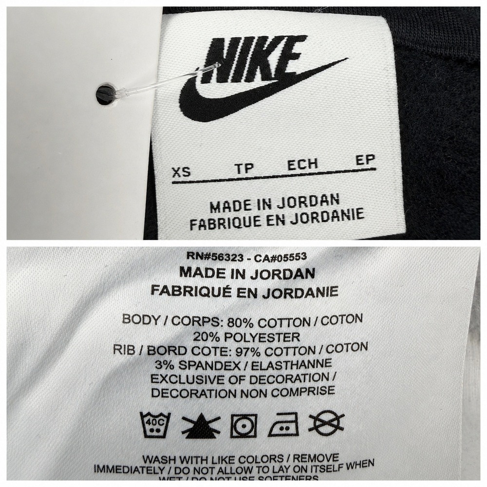 NWT Nike Phoenix Fleece Quarter-Zip Cropped Sweatshirt XS Black Gorpcore Sporty - Picture 5 of 8